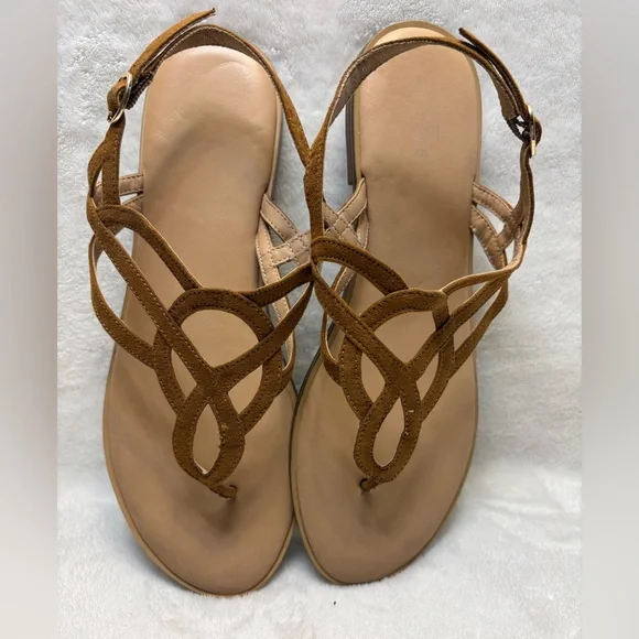 Market & Spruce Women's Irene Strappy Sandal Cognac Size US: 10 - Picture 4 of 7
